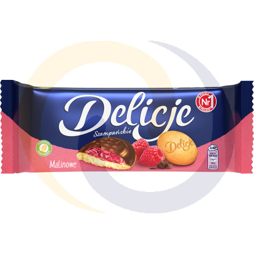 Delicje Szampańskie Koekjes met Frambozengelei Gevonden met