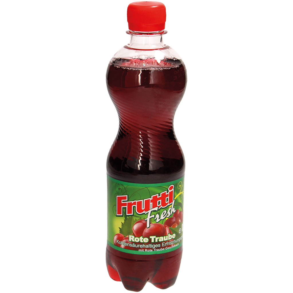 Koolzuurhoudende frisdrank "Rode Druif" met rode druivensmaak