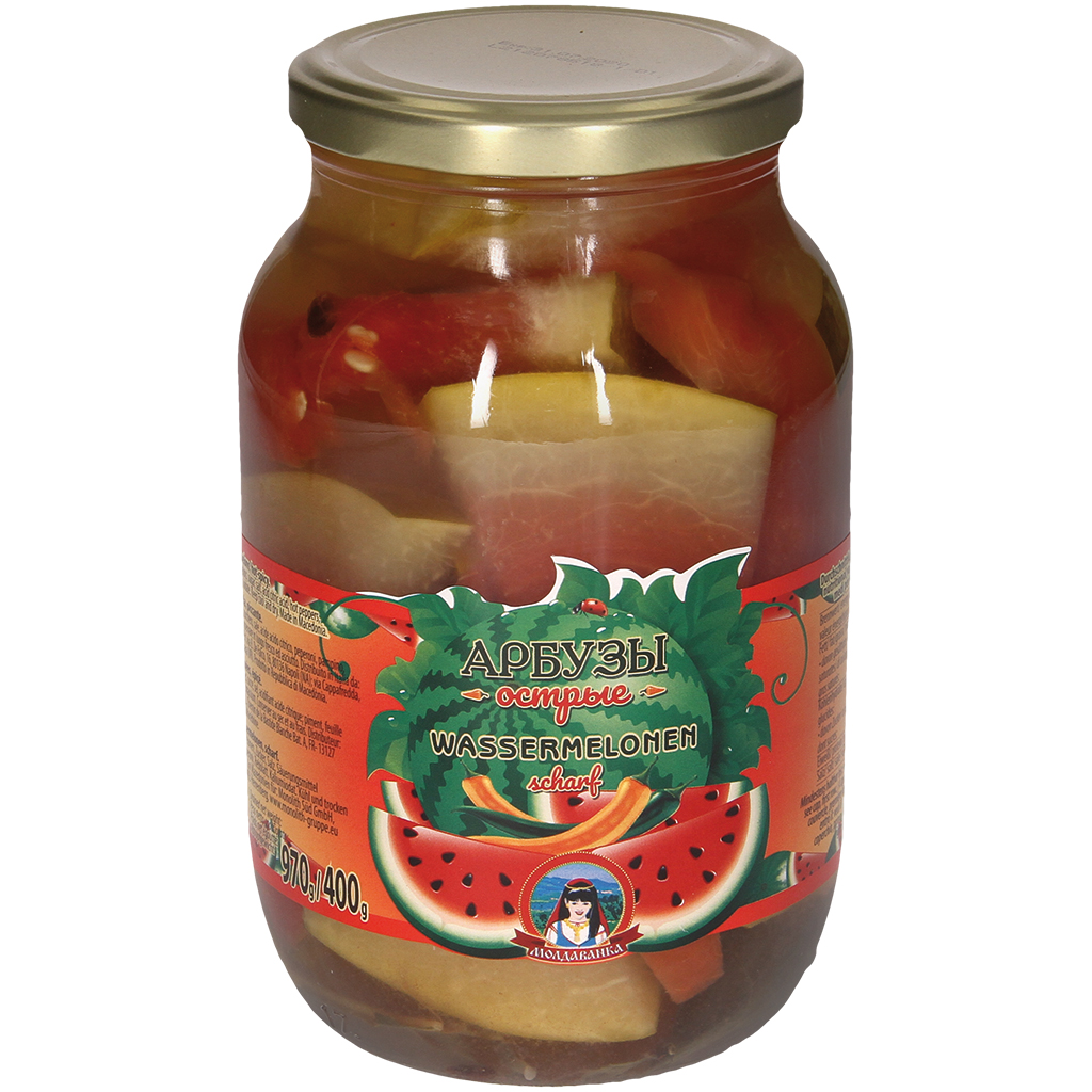 Консервированные арбузы, острые