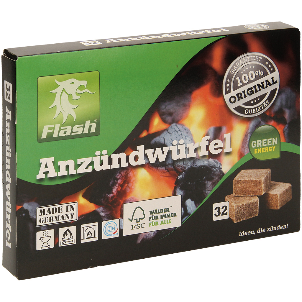 Flash Öko-aanmaakblokjes 32 stuks