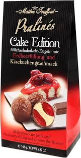 Praline cake edition - aardbeien & kwarktaart 148g