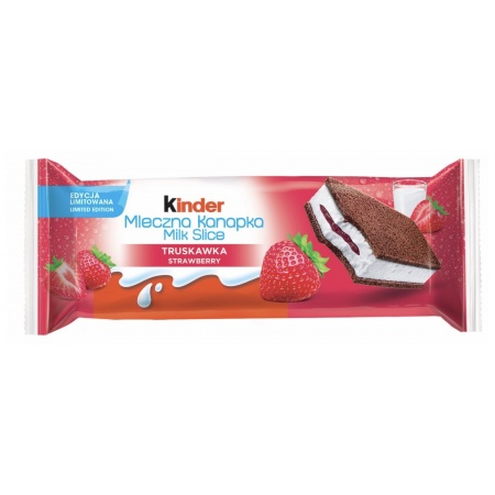 Kinder Melk Aardbei Sandwich