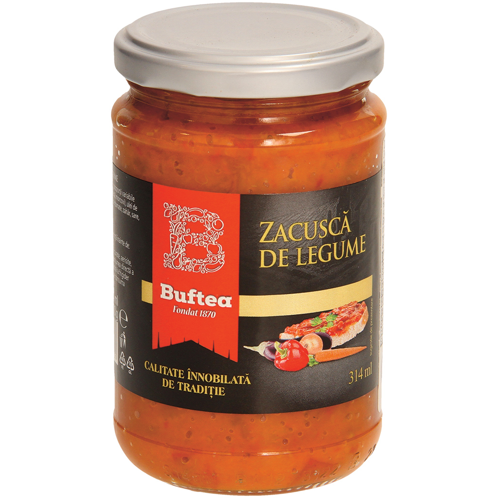 "Buftea-Zacusca de legume"- Овощная закуска с 30% баклажанов