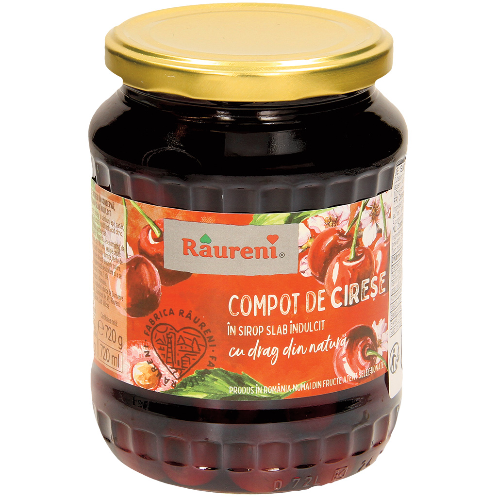 Черешневый компот "Raureni-Compot de cirese"