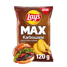 Lay’s Max chips gegrilde beefburger 120g