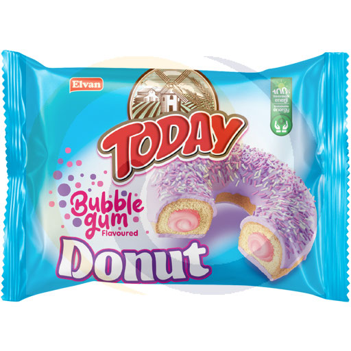 Пончик со вкусом жевательной резинки Supervision. 50г/24шт/6дисп Elvan