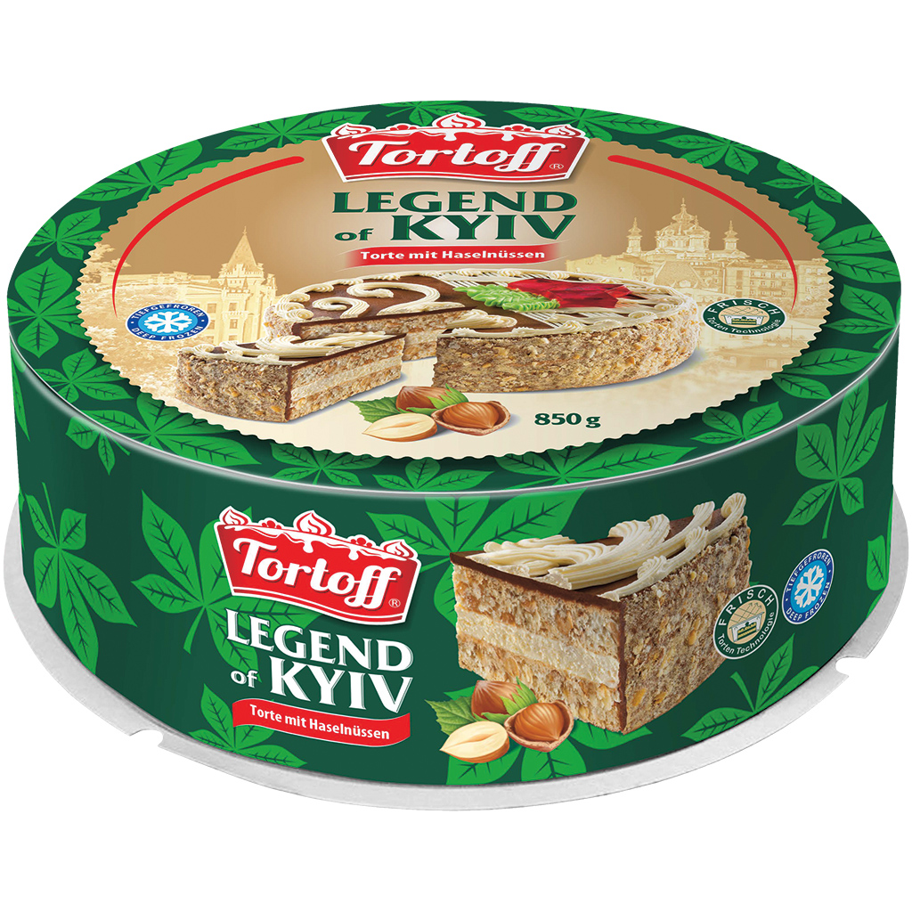 "TORTOFF" Taart "Legende van Kyiv" met Crème 57,7% en Hazeln