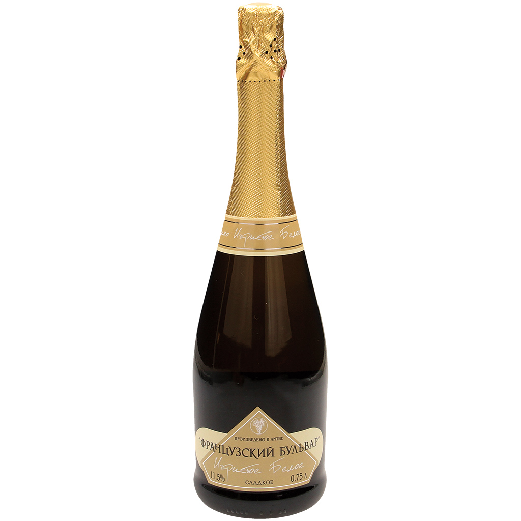 Игристое вино из Литвы белое сладкое, 11,5% алк.