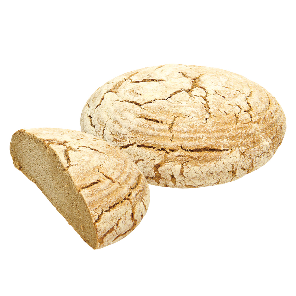 Brood van tarwe- en boekweitmeel, halfgebakken, diepgevroren