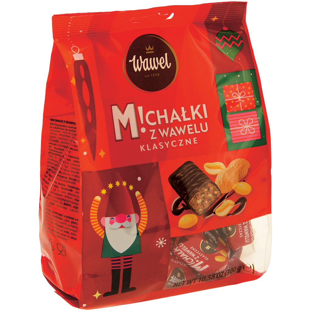 "Michałki z Wawelu Klasyczne" Шоколадные конфеты с арахисом