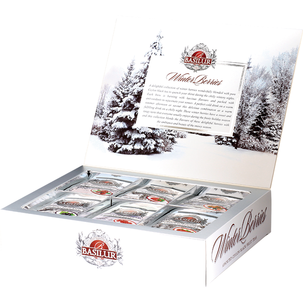 "Kоллекция Зимние ягоды", 6 сортов черного цейлонского чая