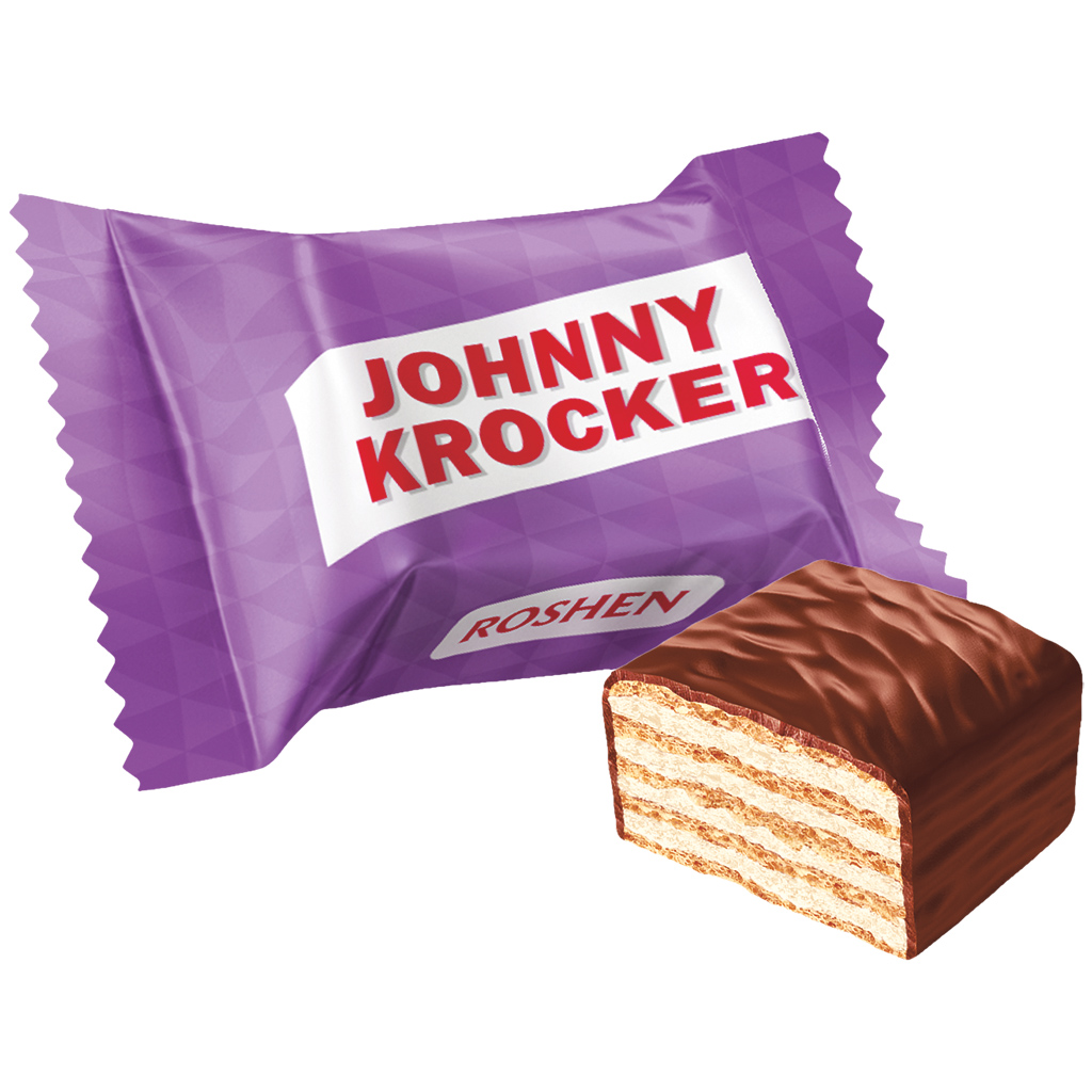 Johnny Krocker melk Wafels met melkcrème 49% en cacao-vetglazuur 35%