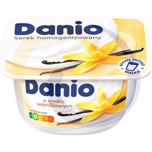 Homogene kaas. Danio vanille 130g / 16st Danone