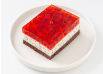 Rode aalbescake met chiazaadjes