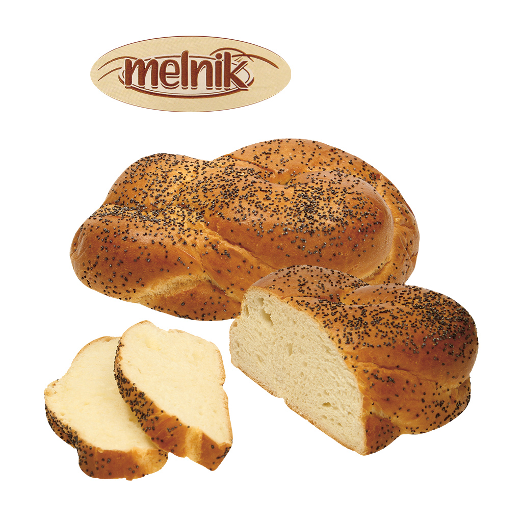 Пирог посыпанный маком (1,7%) полностью испеченный, замороже