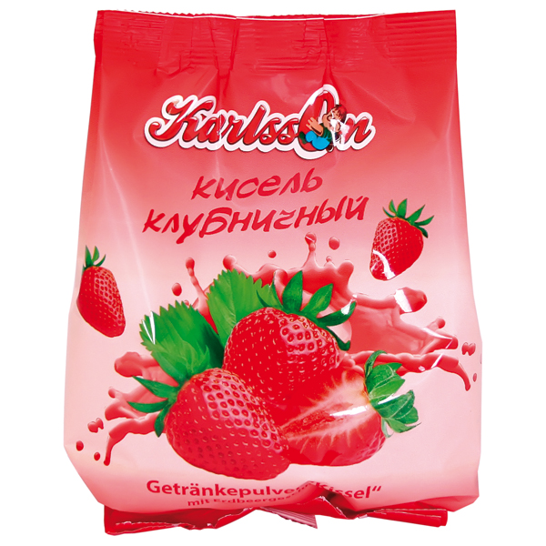 Drankpoeder "Kissel" met aardbeismaak
