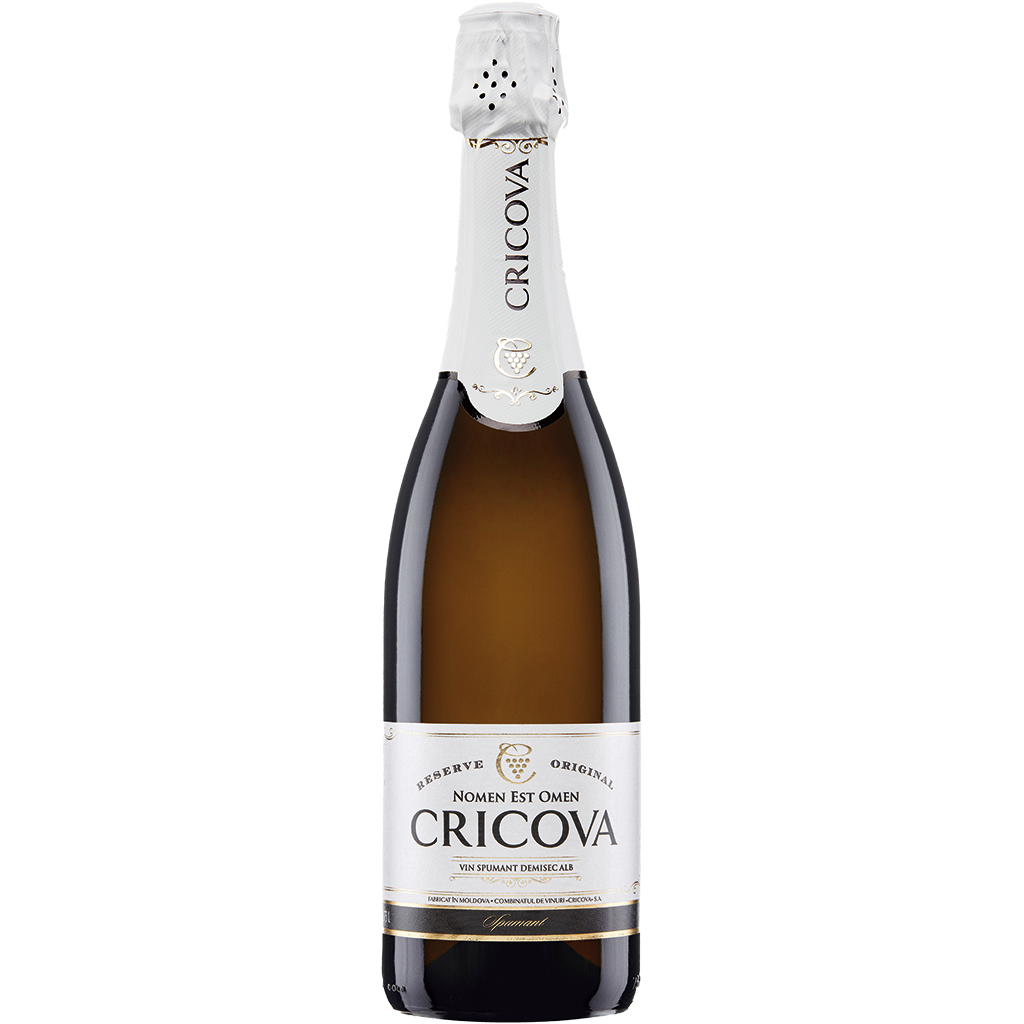 "CRICOVA" Mousserende Wijn, Wit, Halfdroog, 12,5% vol.