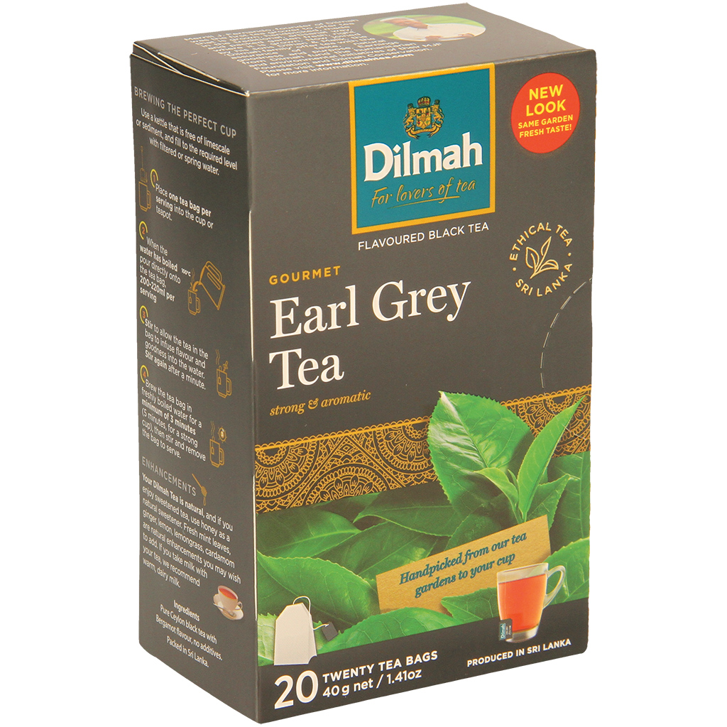 Ароматизированный черный чай со вкусом бергамота 20 x 2г