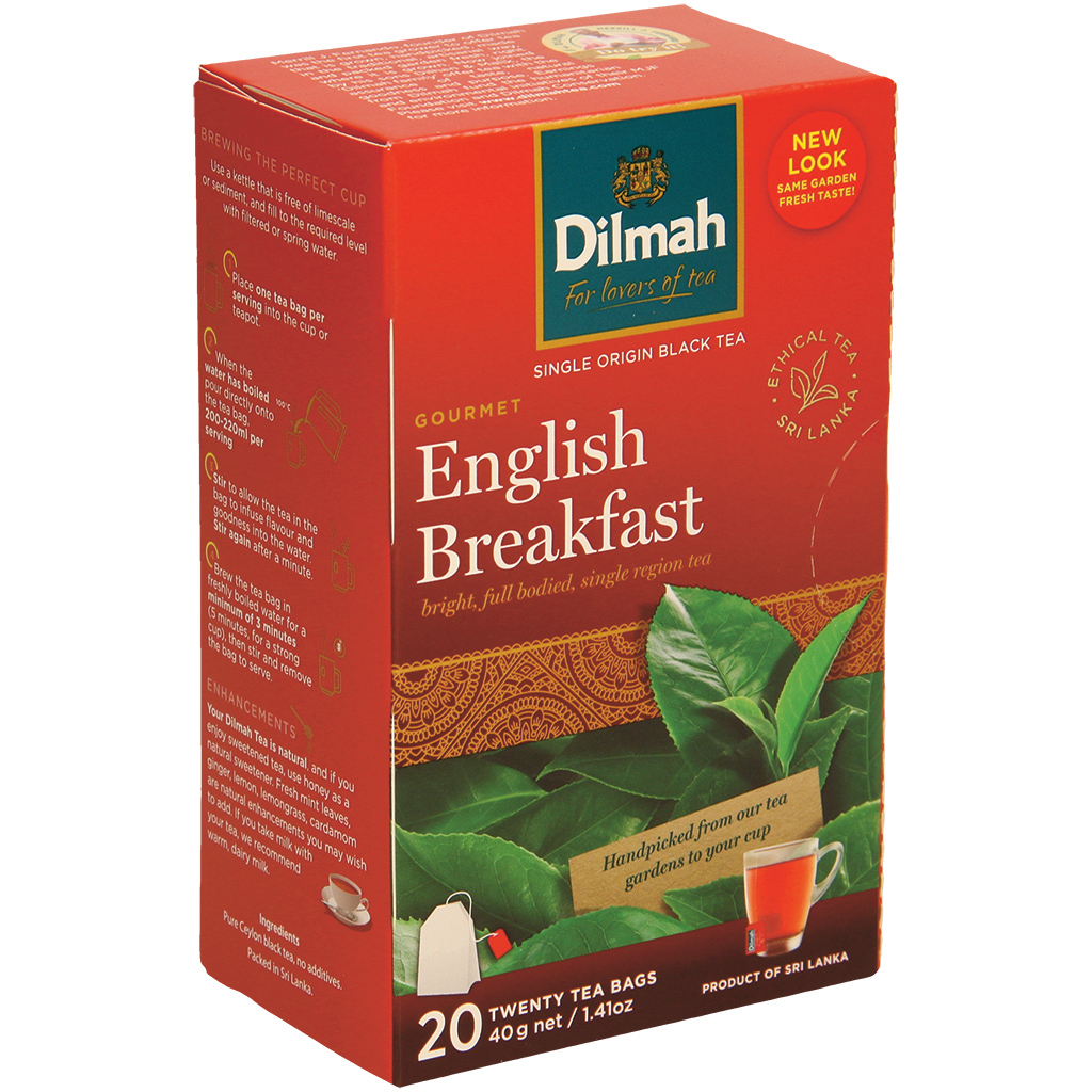 Чёрный чай из Цейлона в чайных пакетиках.