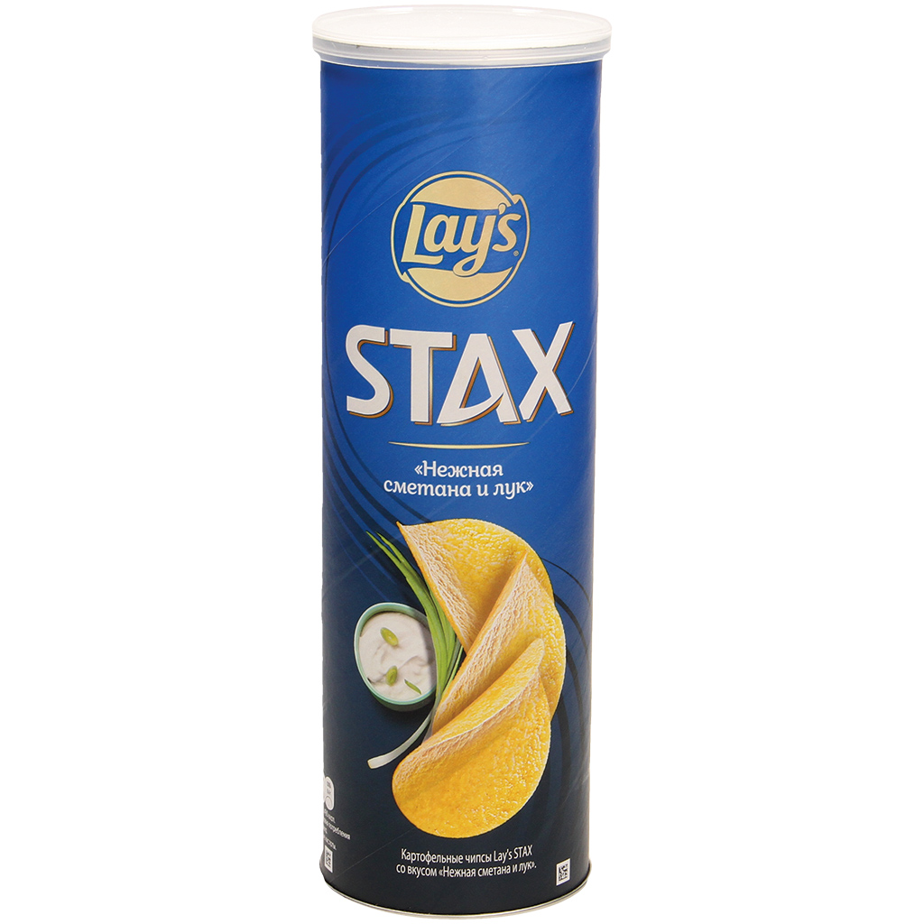 Lays Stax со вкусом сметаны и лука