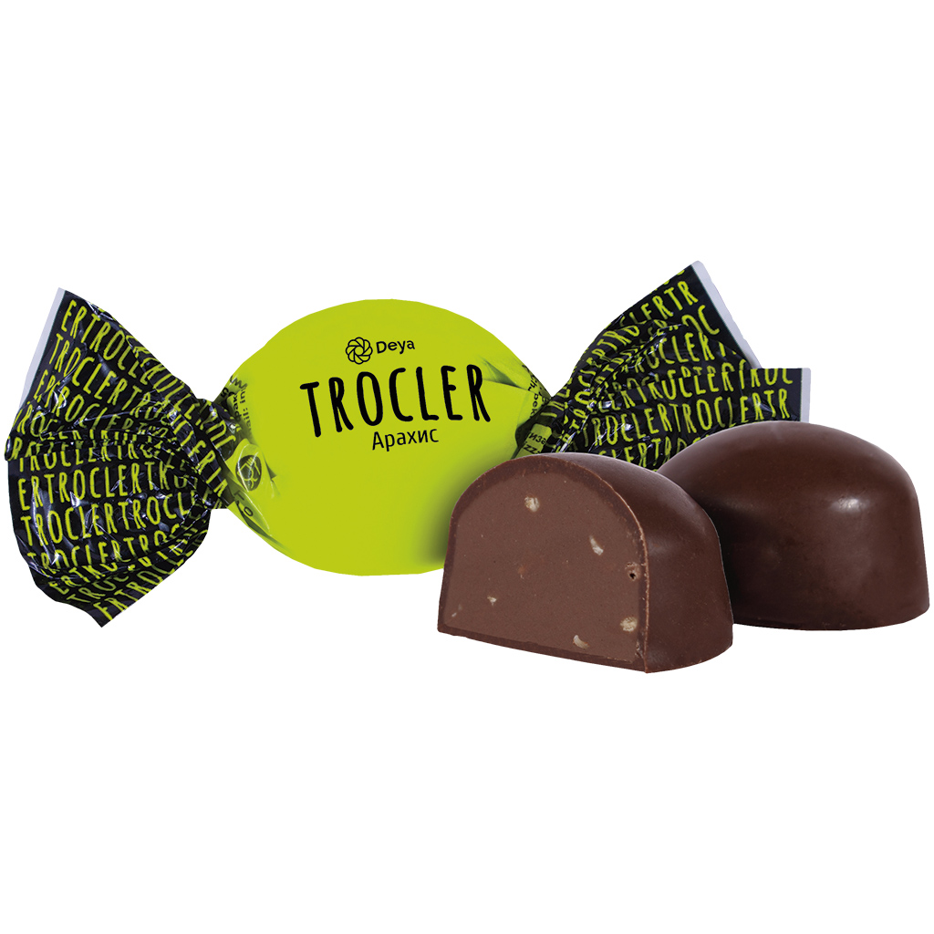 DEYA "Trocler" Confiserie met pinda's, in cacao-vetglazuur 2