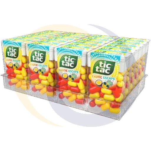Tic Tac Exotic Escape 18g/24st/12dozen Ferrero