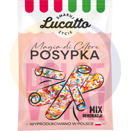 Lucatto decoratieve sprinkles, gekleurd, 30g/20st, Emix