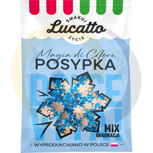 Emix Lucatto decoratieve sprinkle mix met sneeuw. 30g