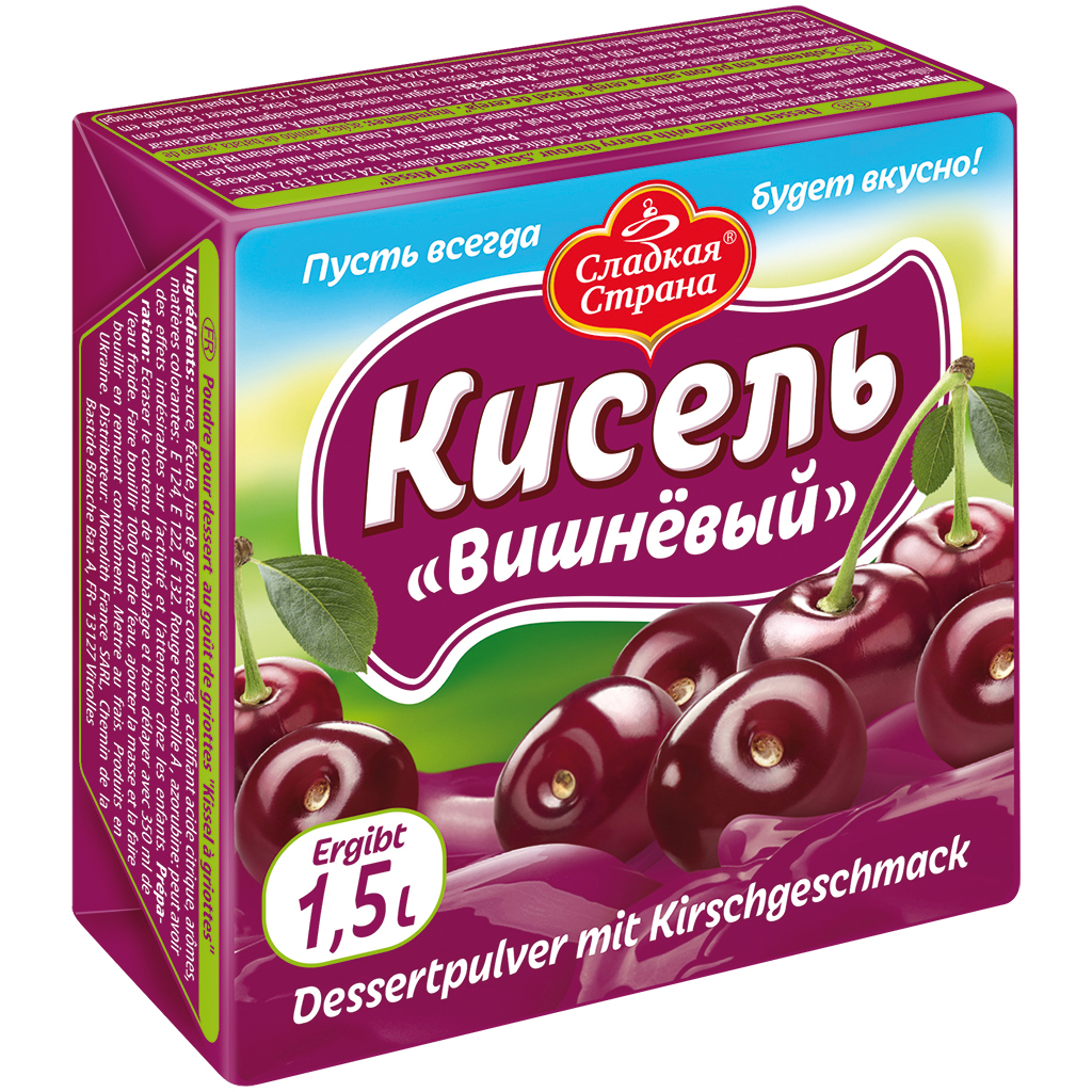 "SLADKAYA STRANA" Dessertpoeder met kersensmaak "Kissel-Kers"