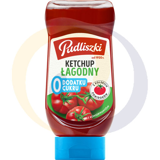 Ketchup zonder toegevoegde suikers 440g/8st Pudliszki
