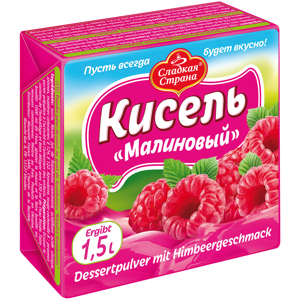 "SLADKAYA STRANA" Dessertpoeder met frambozensmaak "Kissel-Framboos"