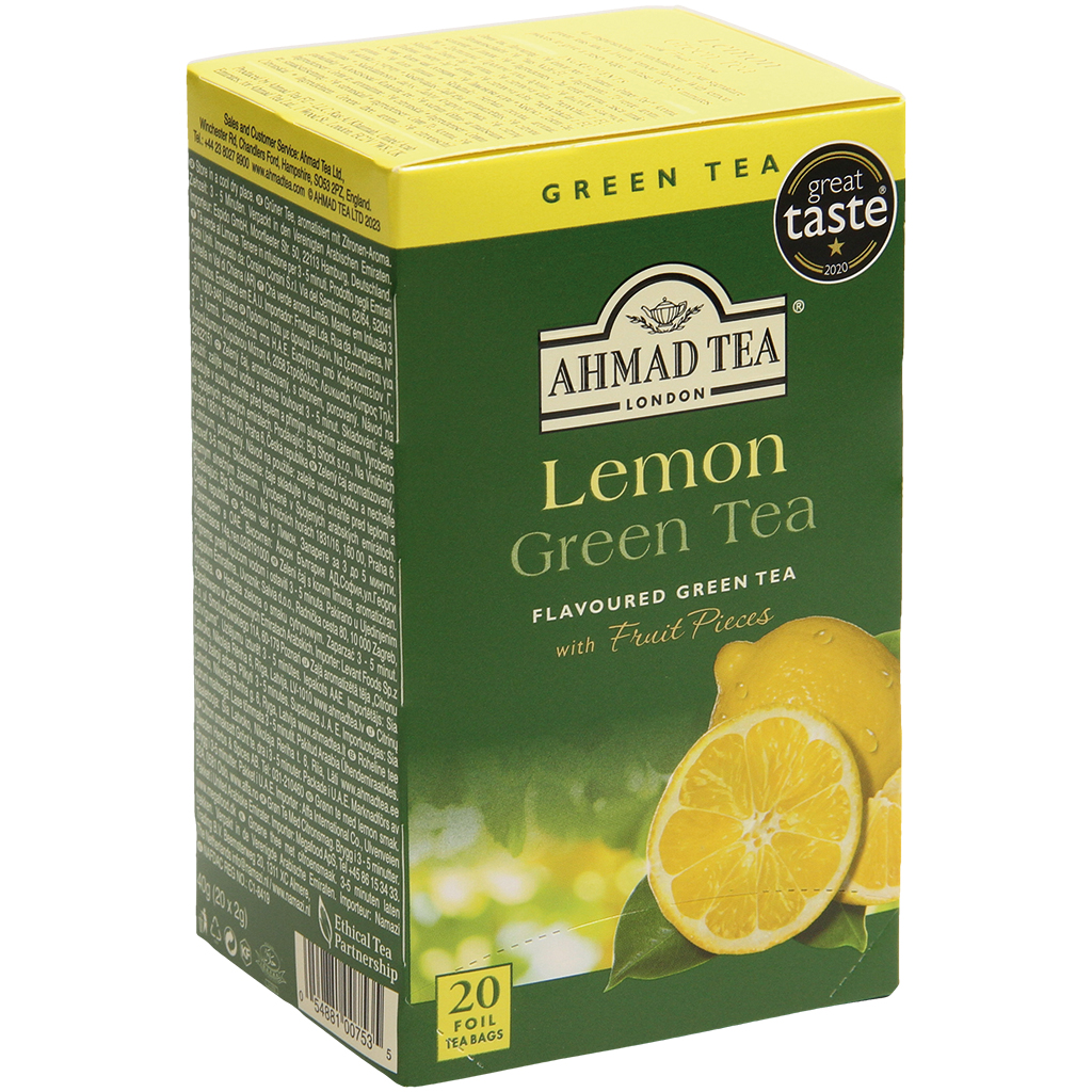 Groene thee met citroen "Ahmad Tea" 20 st.