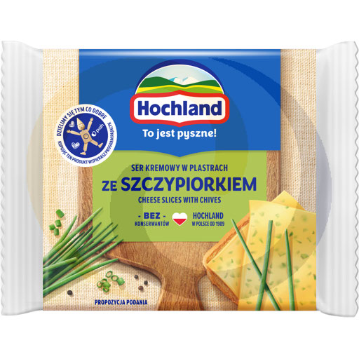 Хохланд с зелёным луком Плавленый сыр ломтями 130 г