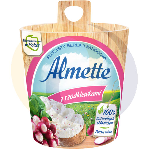 Almette met Radijzen Fluffy Hüttenkäse 150 g