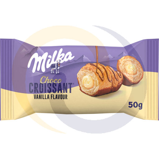 Milka choco vanille croissant 50g/14 stuks Mondelez