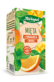Herbapol Munt met Sinaasappel en Mango Kruidenfruitthee 30 g (20 x 1,5 g)