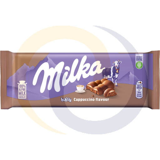 Шоколад Milka с пузырьками капучино 97г/12шт Mondelez
