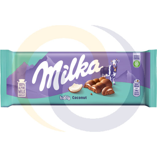 Milka chocolade luchtige kokos 97g/12st Mondelez