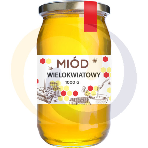 Meervoudige bloemenhoning 1,0 kg/6 stuks Mazurskie Miody