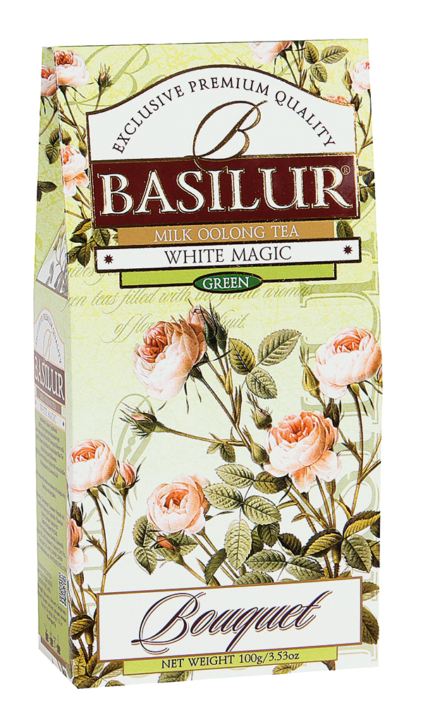 Theemelange van Groene Ceylon- en Oolongthee "White Magic", geparfumeerd - Melk