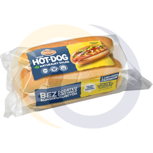 Hotdogbroodjes Natuurlijke samenstelling 240g/8 stuks. Schra