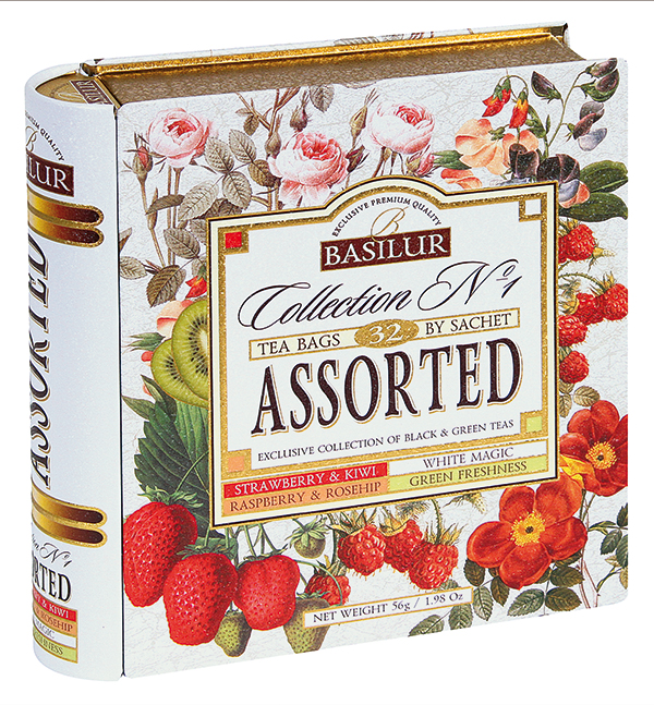 Theemelange van 4 theesoorten "Tea Book Assorti"