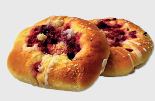 Gebak met fruit 100g