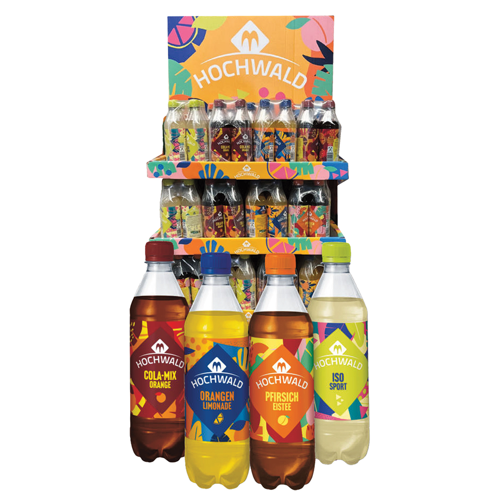 Display. Hochwald 4 soorten, 240 st. x 0,5L