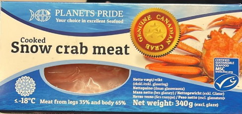 Sneeuwkrab vlees 340g
