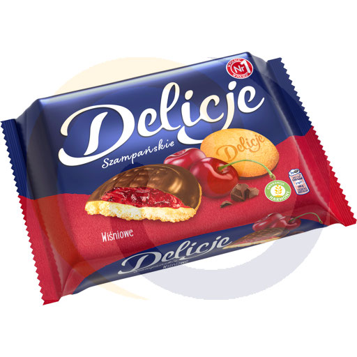 Delicje Szampańskie Koekjes met Kersenjam Bedekt met Chocolade 294 g