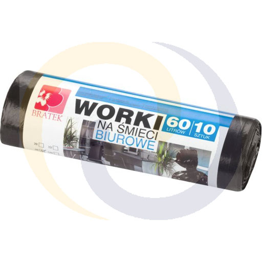 Пакеты для офиса 60л / 10шт LDPE Bratek