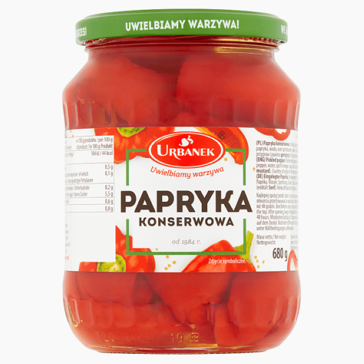 Ingelegde paprika Urbanek