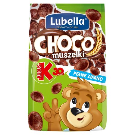 Lubella Choco schelpjes van volkoren graan met 8 vitaminen &