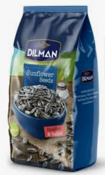Dilman zwarte zonnebloempitten geroosterd en ongezouten 300g